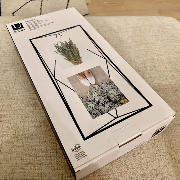 Black Prisma Multi-Photo Small Gallery Geometric Geo Picture Frame - Picture 5 of 5